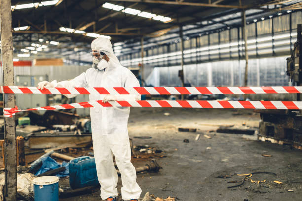 Professional Biohazard Cleanup technician working in Smyrna, GA